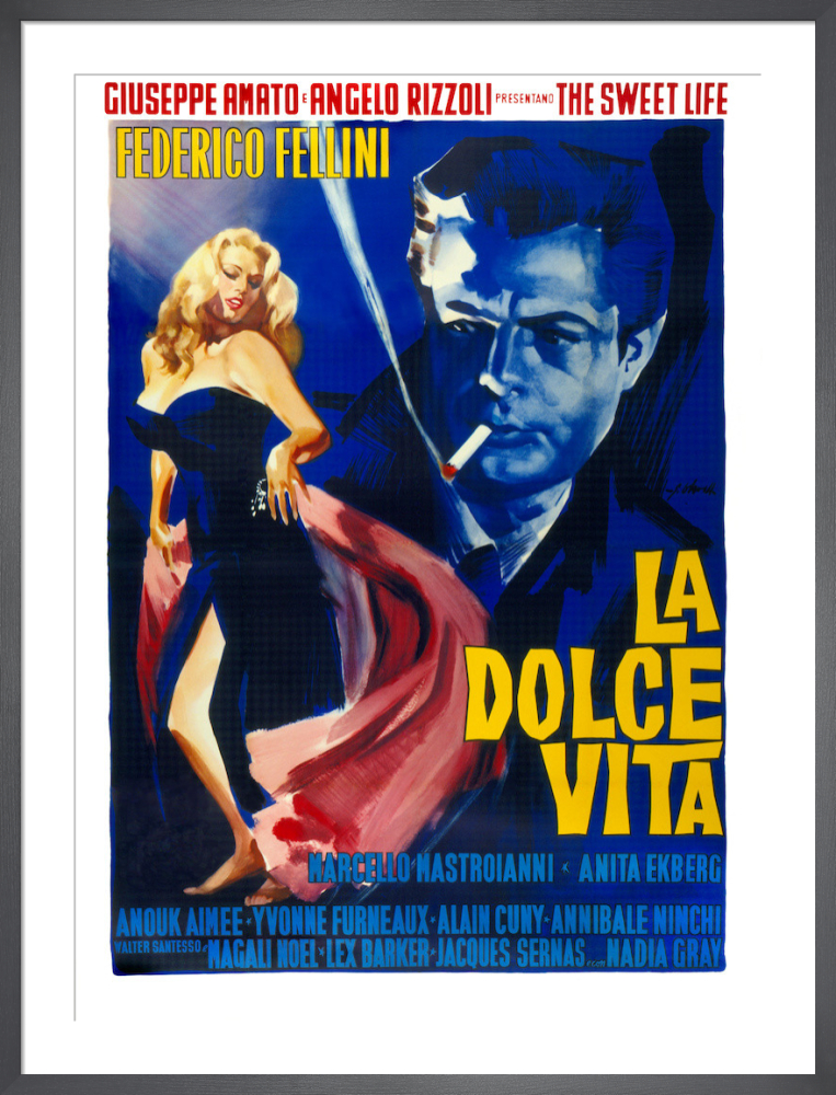 La Dolce Vita Quotes Movie Poster Print Print Digital Italian 