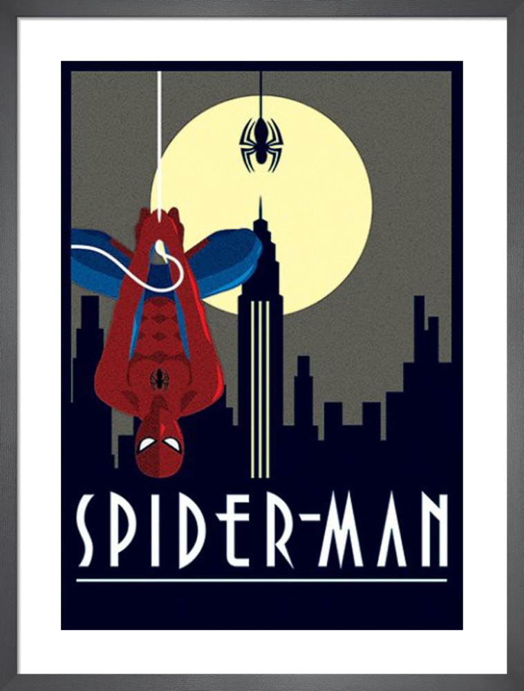 Marvel Deco - Spider-Man Art Print by Marvel Comics | King & McGaw