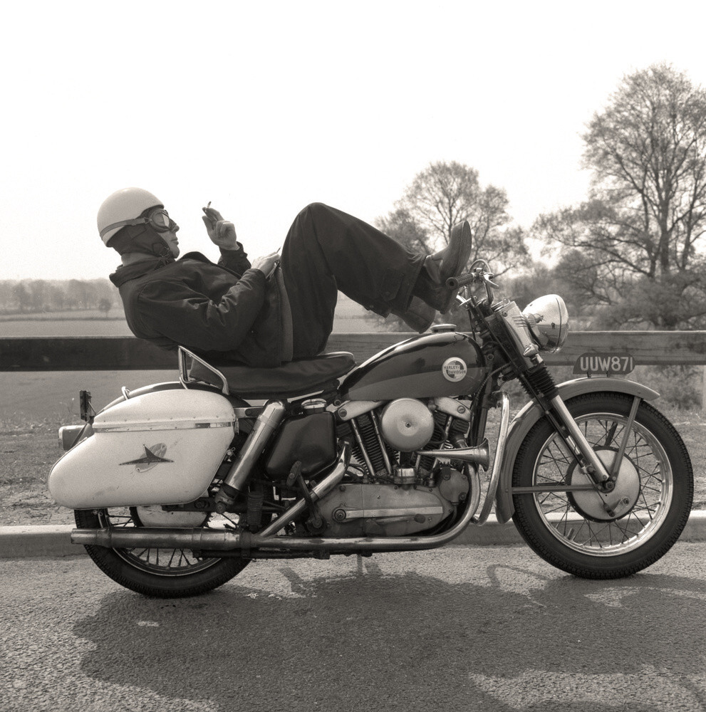 HarleyDavidson Smoke Break Art Print from Stilltime King & McGaw