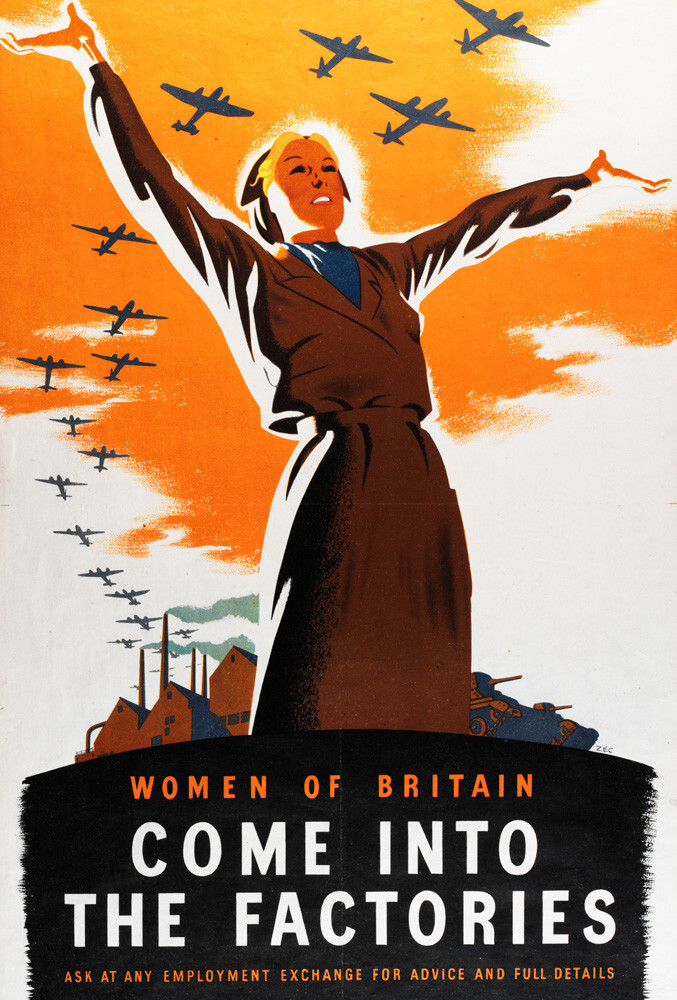 Women Of Britain Come Into The Factories Art Print By Philip Zec   Si 433296  Maxdim 1000 Resize Yes 