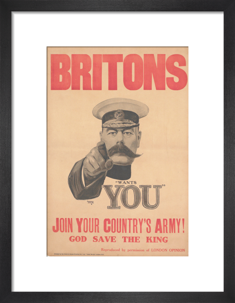 Britons - Join Your Country's Army! Art Print by Alfred Leete