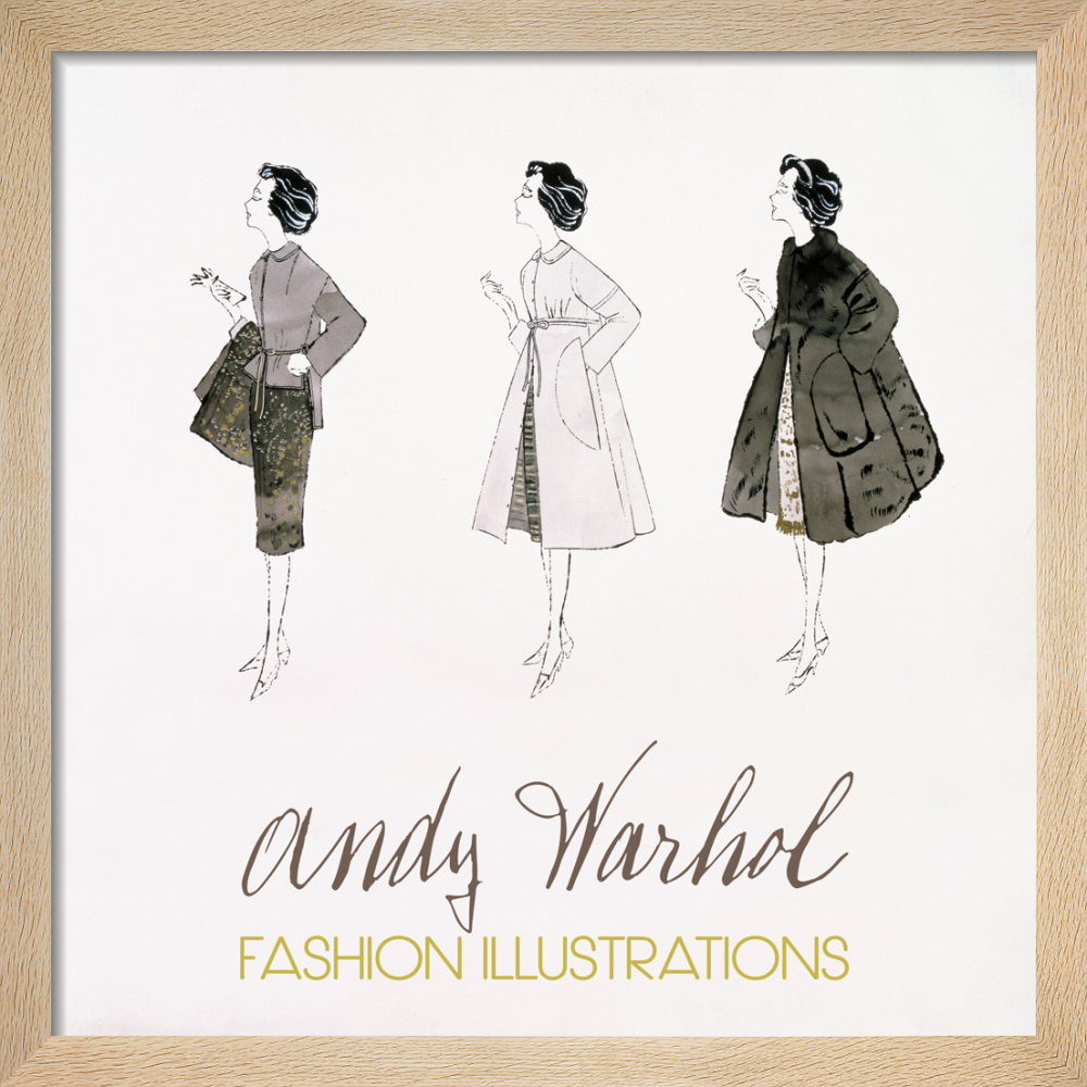 額装済マット作品/Three Female Fashion(ウォーホル) 額装済マット作品/Three Female Fashion(ウォーホル)