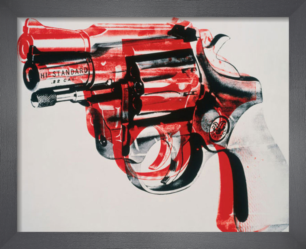 WARHOL、Gun、希少画集画、新品額装付 WARHOL、Gun、希少画集画、新品