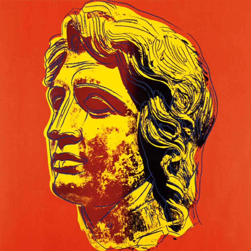 Alexander the Great, 1982 (yellow face) Poster by Andy Warhol | King ...