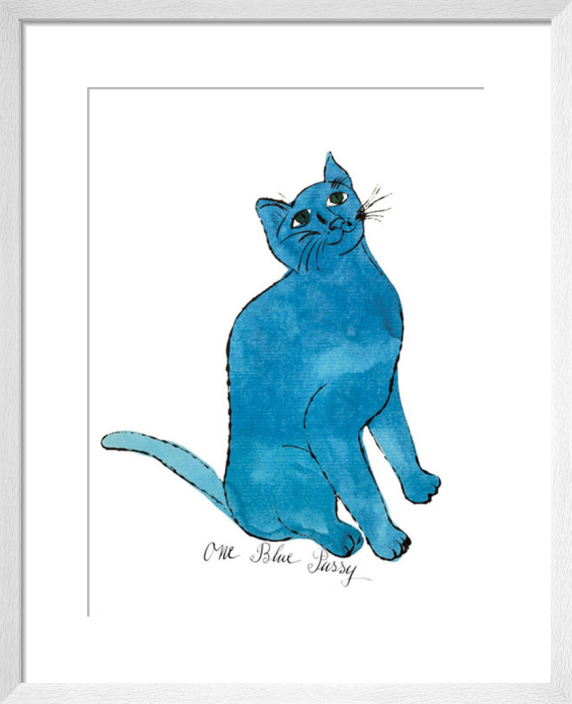 ls-star imagesize pussy One Blue Pussy, c.1954 Poster by Andy Warhol | King & McGaw
