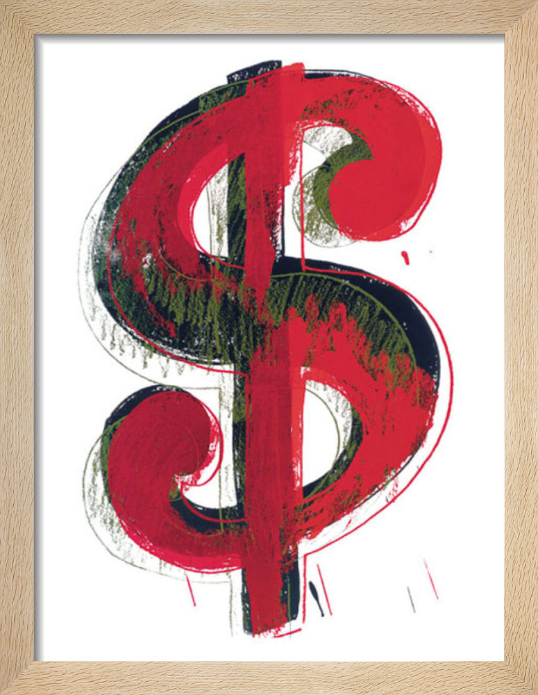 Dollar Sign, 1981 (red) Poster by Andy Warhol | King & McGaw