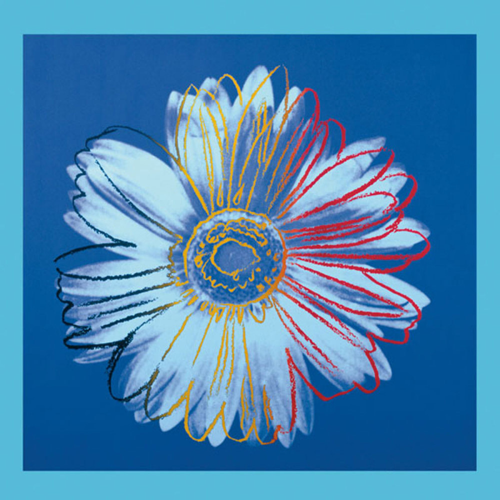 Daisy, c.1982 (blue on blue) Art Print by Andy Warhol King & McGaw