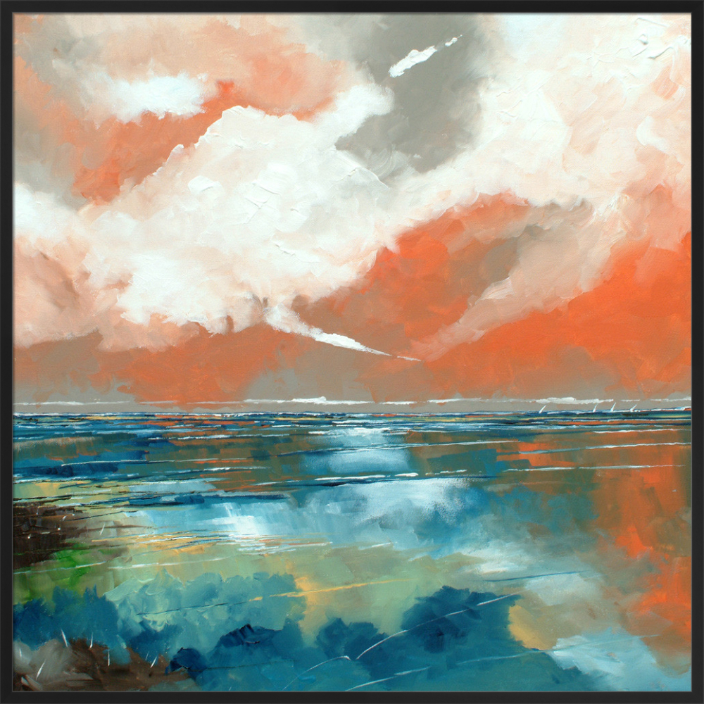 Orange Storm Art Print by Stuart Roy | King & McGaw