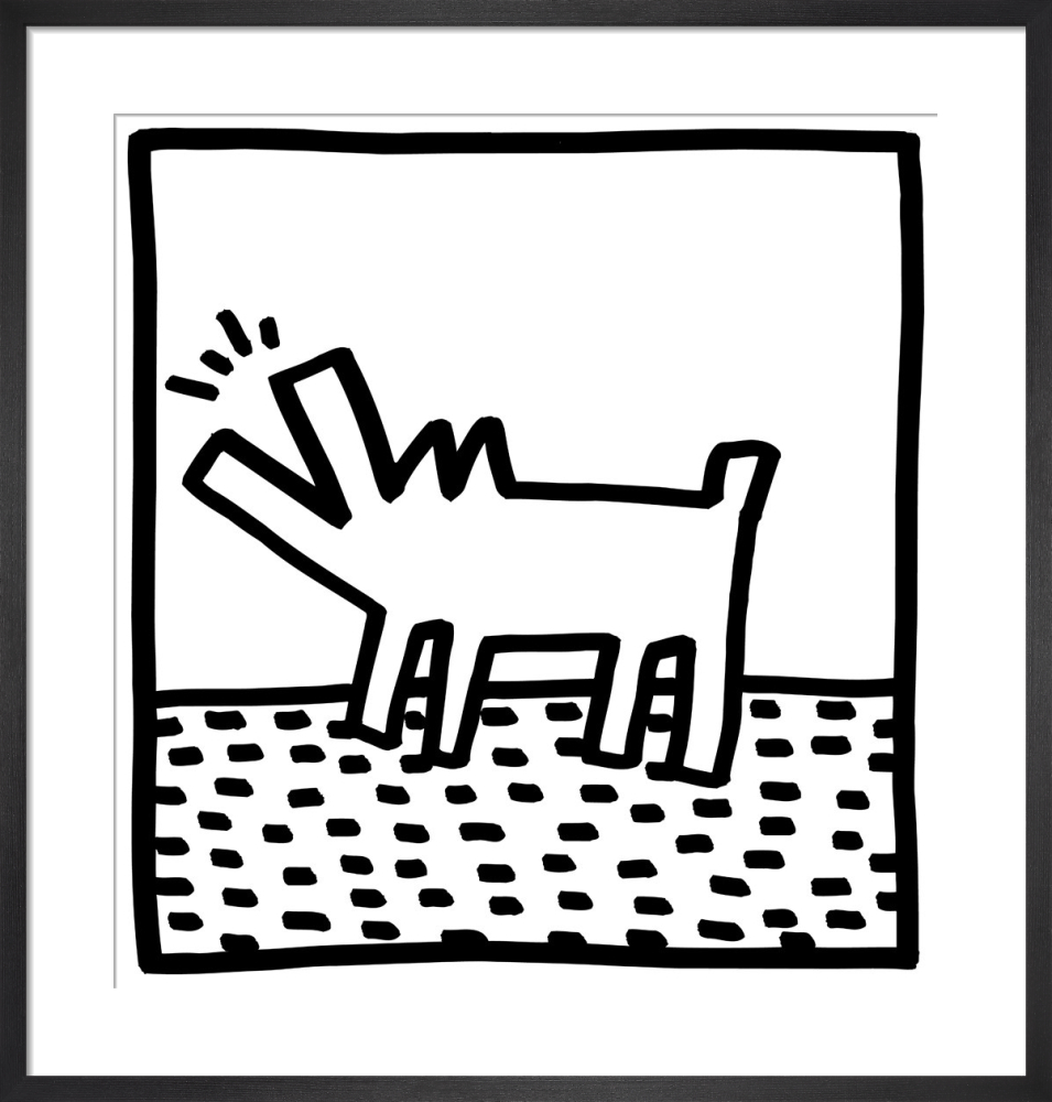 Untitled (barking dogs) Art Print by Keith Haring King McGaw