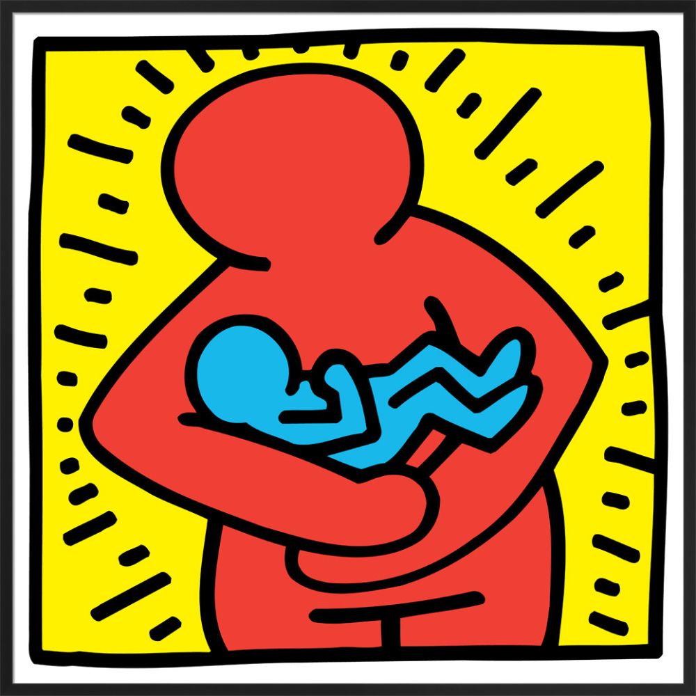 Keith Haring、Mom、希少レゾネ、新品額装付、アート