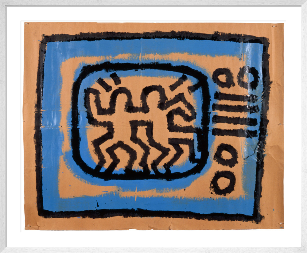 アート・デザイン・音楽 Paintings And Drawings 1979-2001 Untitled, 1981 (TV) Art Print by Keith Haring | King & McGaw