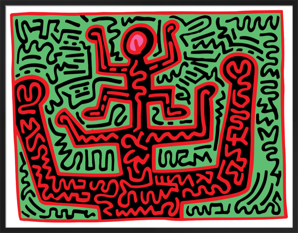 Untitled, KH07 Art Print by Keith Haring | King & McGaw Untitled, KH07 Art Print by Keith Haring | King & McGaw