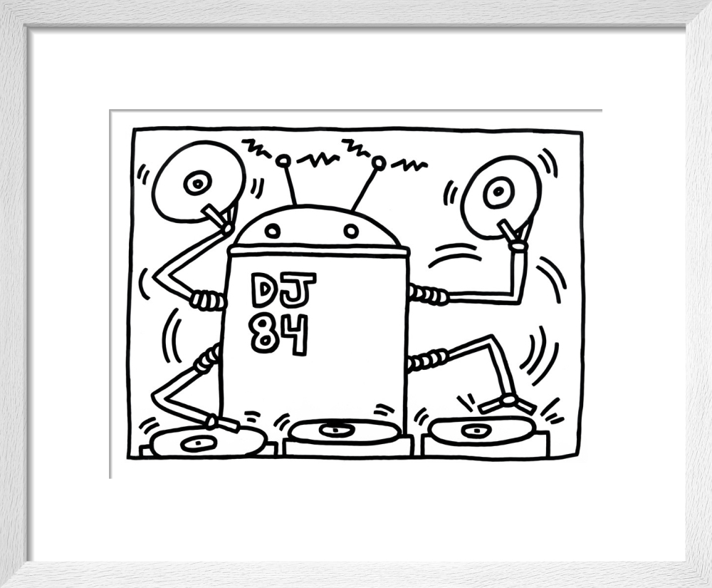 DJ 84, 1983 Art Print by Keith Haring | King & McGaw