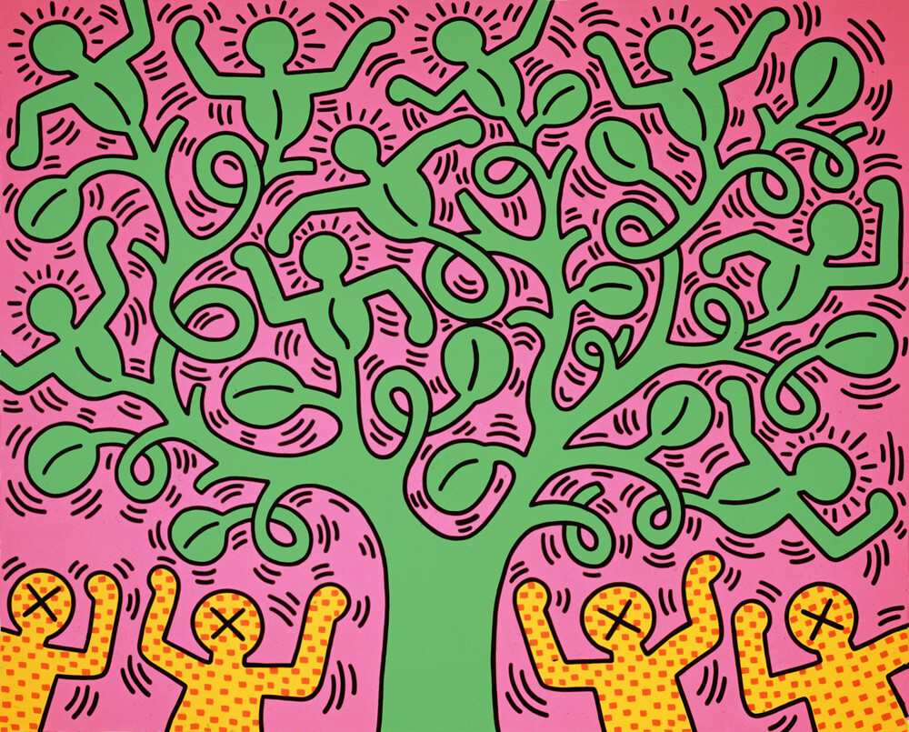 Untitled (Tree of Life) Art Print by Keith Haring | King & McGaw