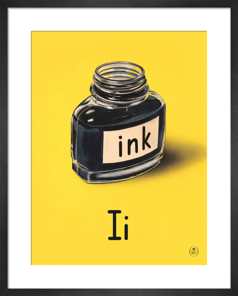I Is For Ink Framed Art Print by Ladybird Books', 62 x 50cm