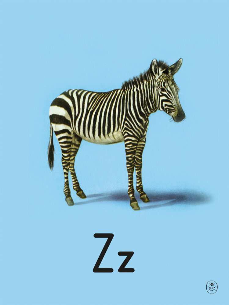 Z is for zebra Art Print by Ladybird Books' | King & McGaw