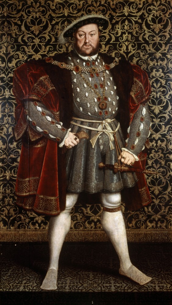 Portrait of King Henry VIII, after 1557 Art Print by Hans Holbein The