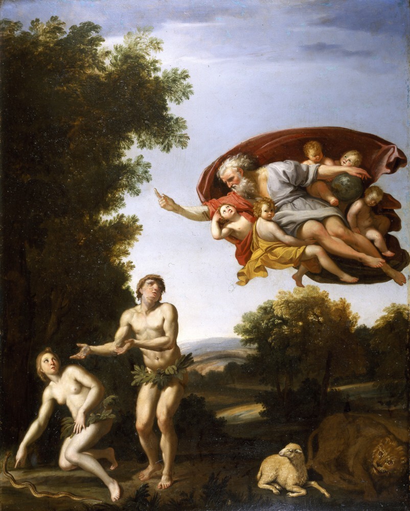 The Expulsion of Adam and Eve by Domenichino - art print from King & McGaw