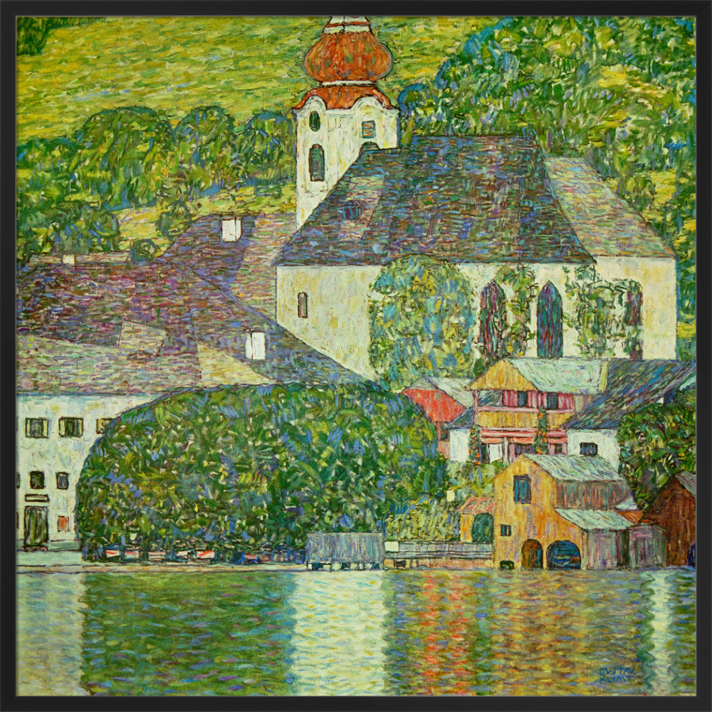 Church in Unterach on the Attersee, 1916 Art Print by Gustav