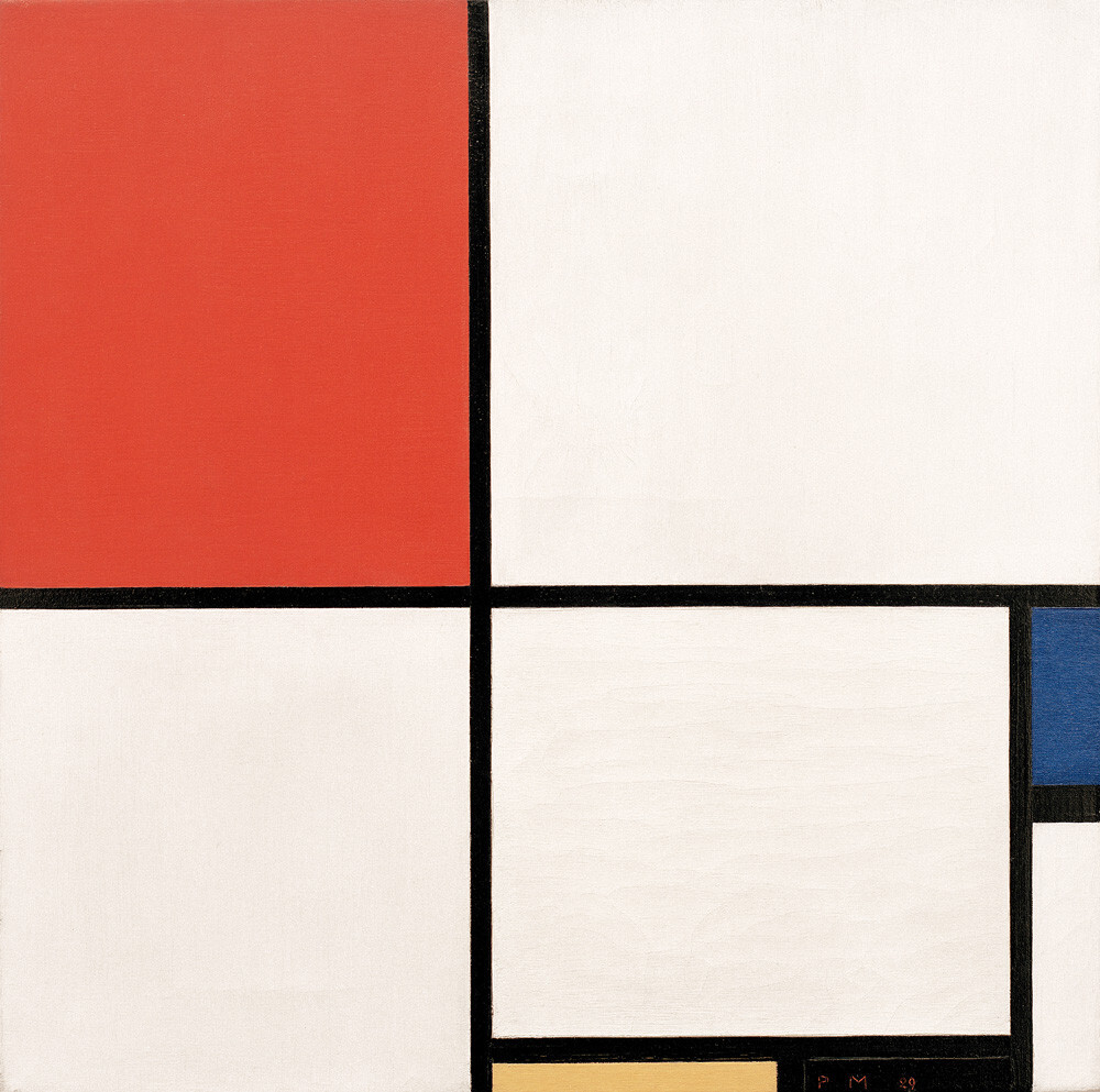 Composition No. III; Composition with Red, Blue, Yellow and Black, 1929 ...