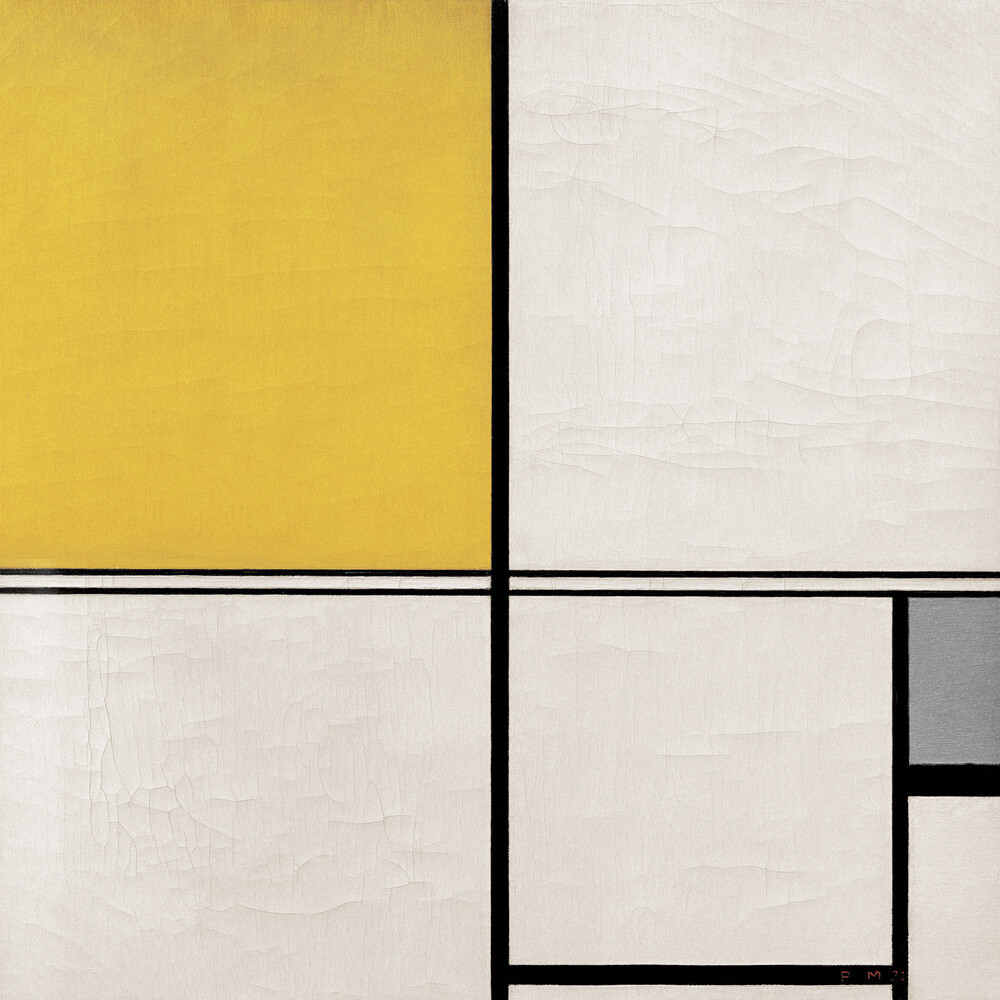 Composition With Double Line And Yellow And Grey (Composition B), 1932 ...