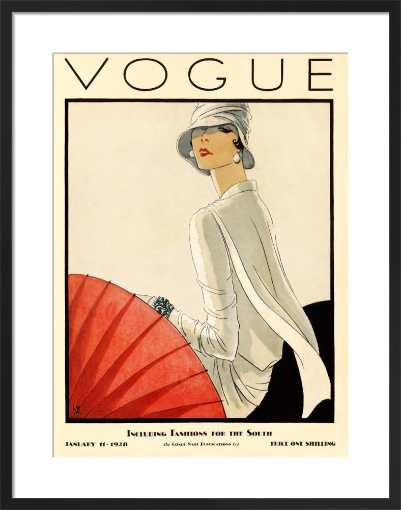 Vogue January 11th 1928 Art Print by Porter Woodruff | King