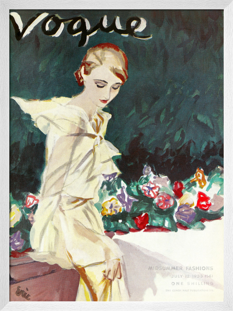 VOGUEポスター Vogue July 12th 1933 Art Print by Eric | King & McGaw