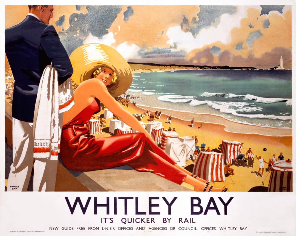 Whitley Bay Art Print by Frank Newbould | King & McGaw