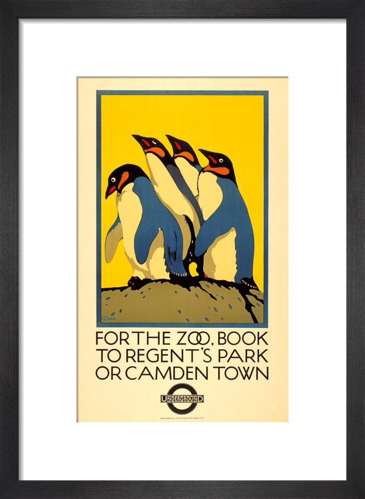 For the Zoo, book to Regent's Park, 1921 Art Print by Charles Paine