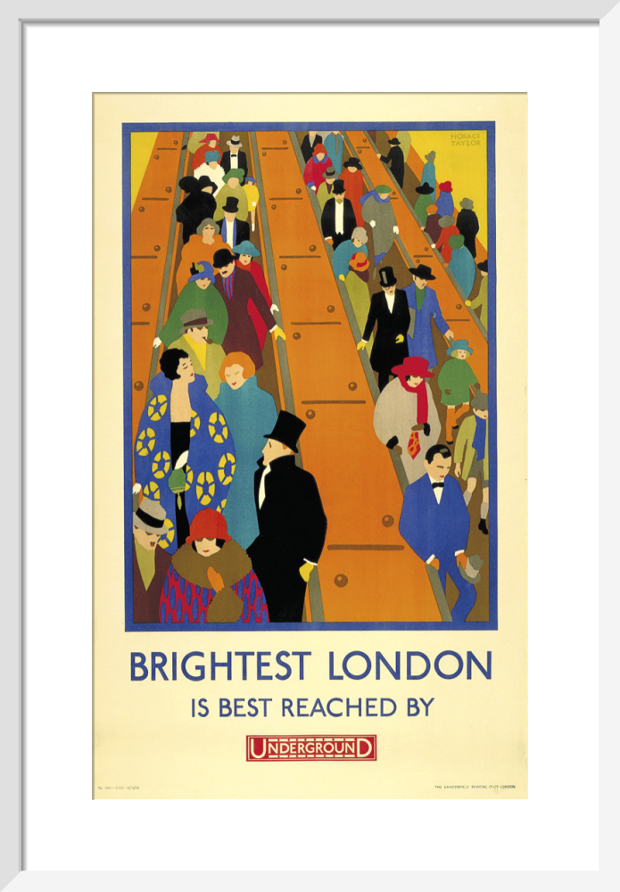 London Underground　ポスター London Underground Tube- A Bit of Caution Won't Kill You