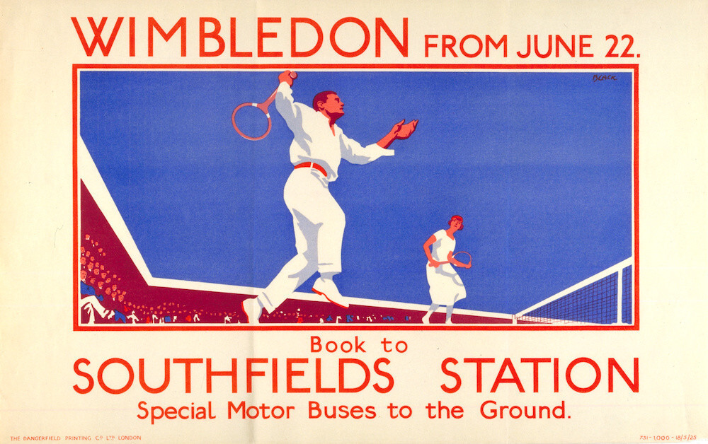 Wimbledon from June 22, 1925 Art Print by L B Black King & McGaw