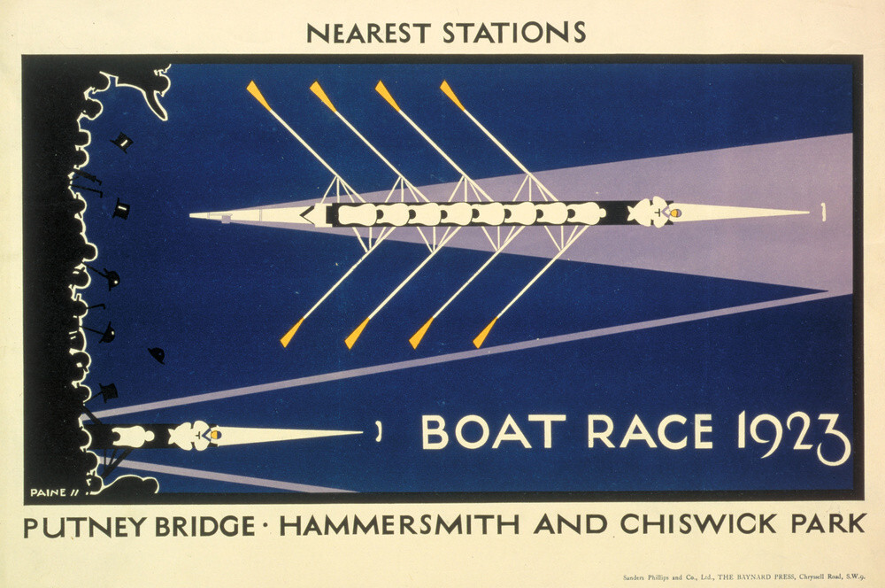 Boat Race, 1923 Art Print by Charles Paine King & McGaw