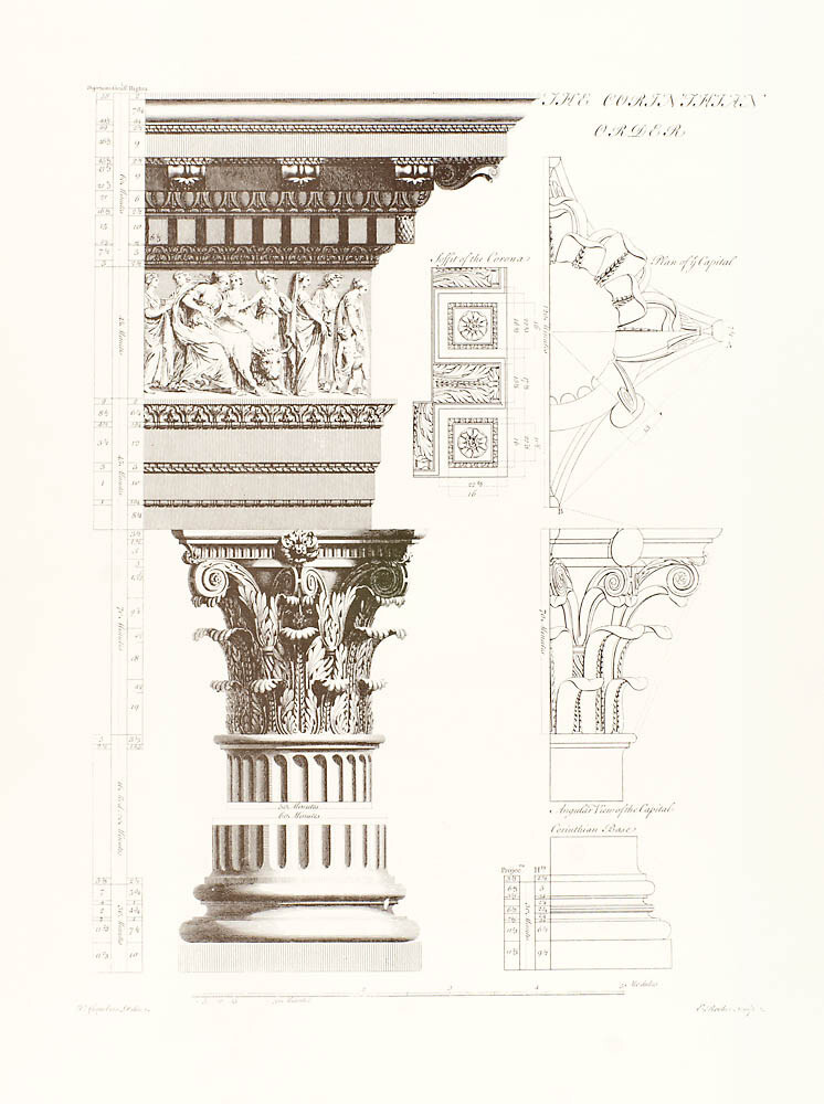 Orders of Architecture: The Corinthian Order Art Print by Sir William ...