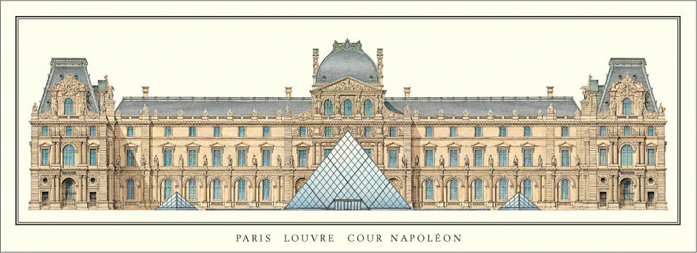 Paris Louvre Cour Napoleon Art Print By Anonymous King McGaw   Si 438081  Maxdim 1000 Resize Yes 