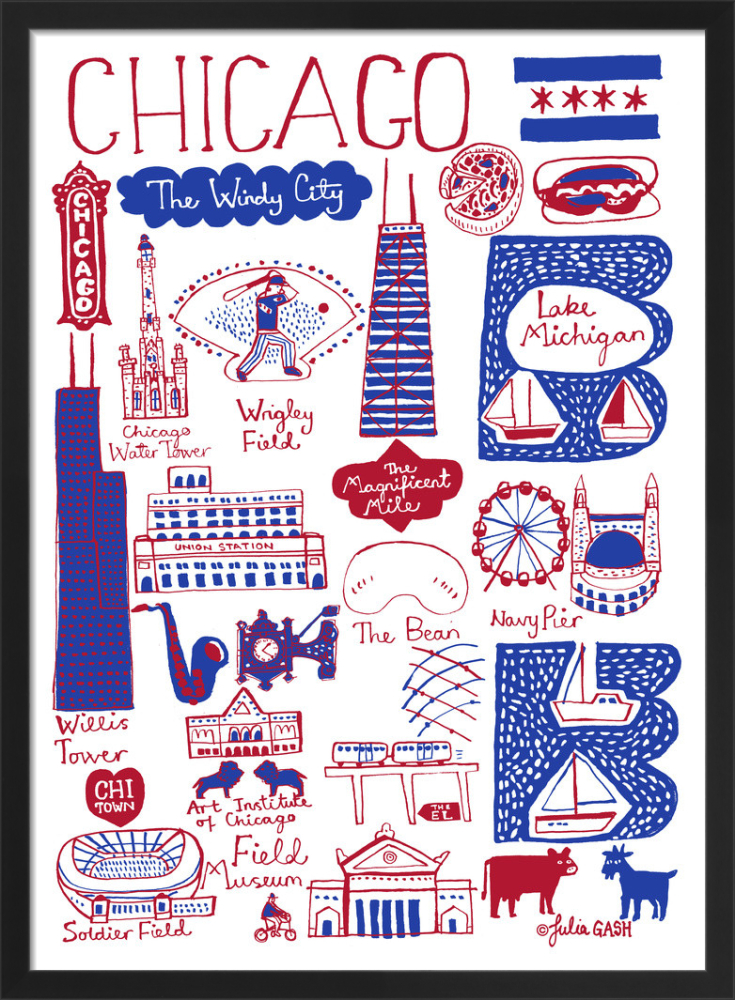 Chicago by Julia Gash - art print from King & McGaw