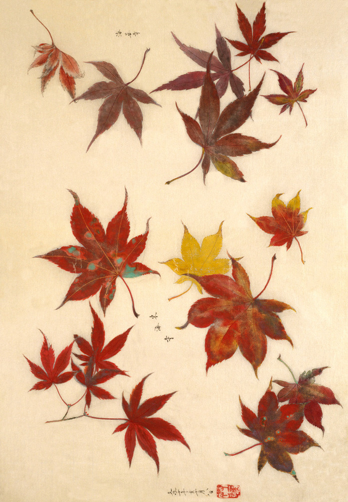 Red leaves Art Print from V&A Botanical | King & McGaw