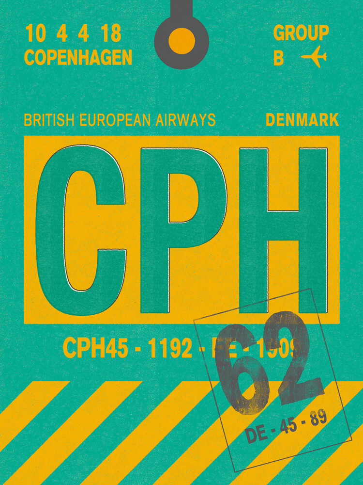 Destination - Copenhagen Art Print by Nick Cranston | King & McGaw