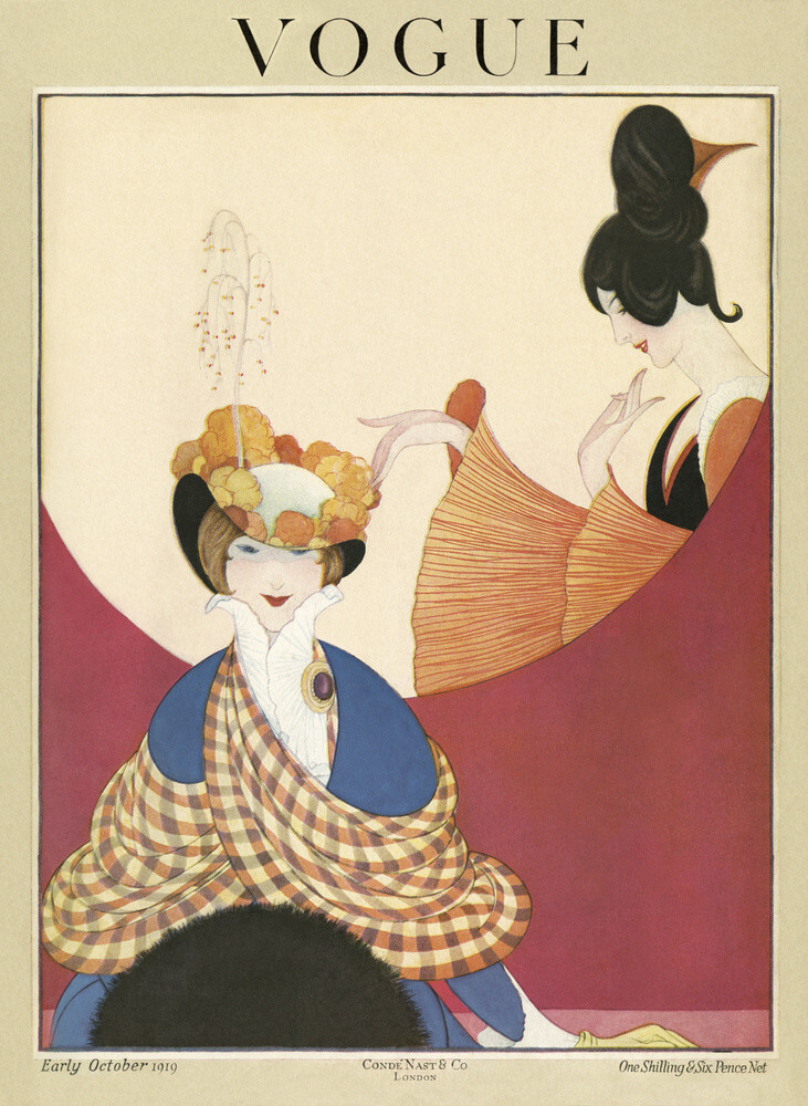 Vogue Early October 1919 Art Print by George Wolfe Plank | King & McGaw
