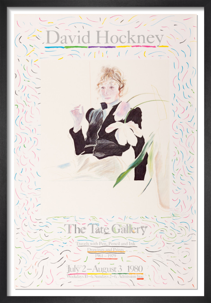 Tate Gallery 1980 Rare Poster by David Hockney King & McGaw