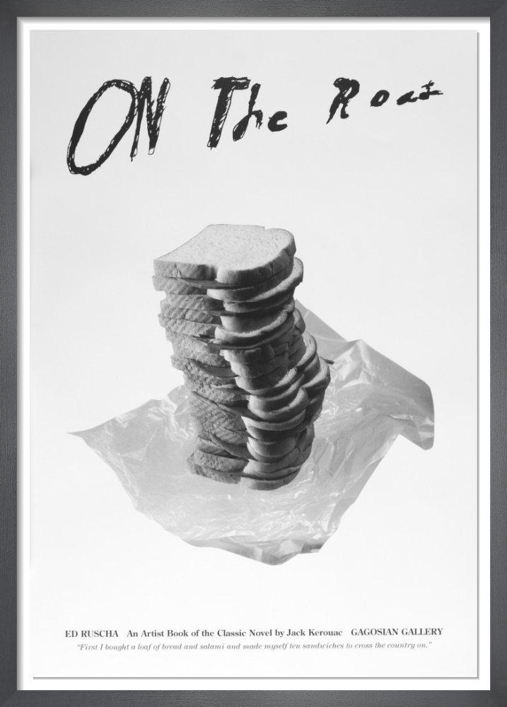 On the Road: An Artist Book of the Classic Novel by Jack Kerouac (Poster A)  Rare Poster by Ed Ruscha | King & McGaw