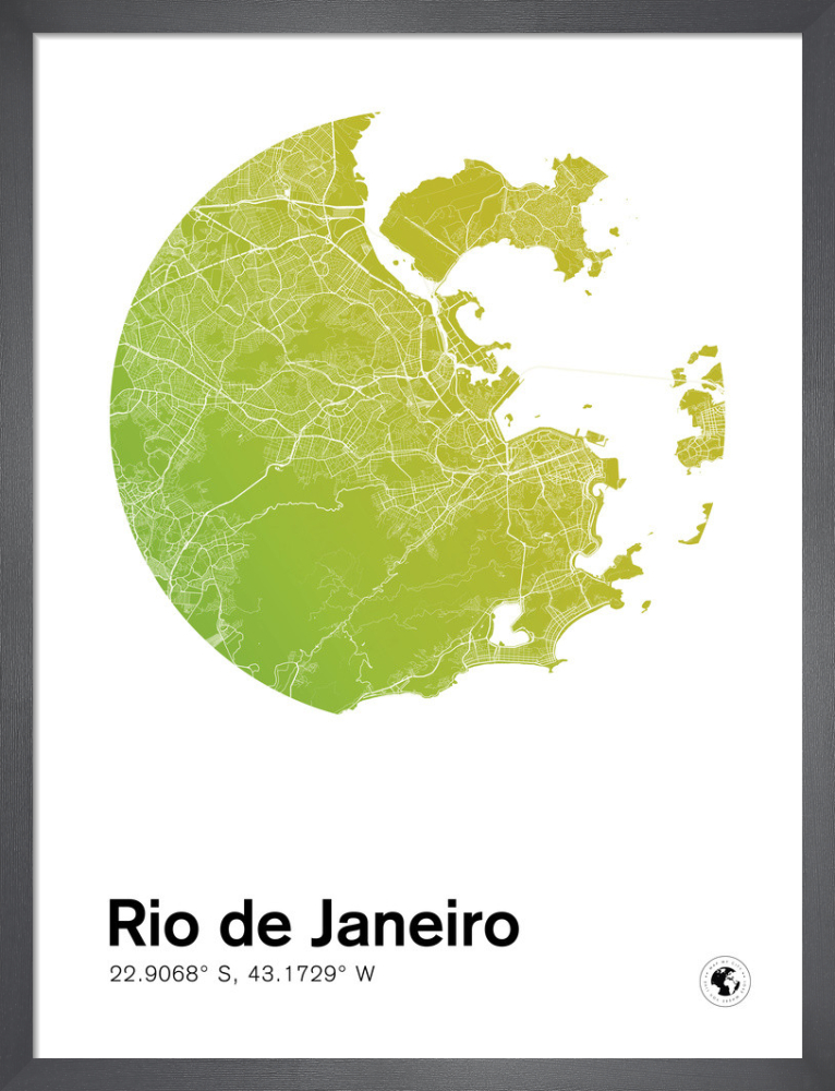 Rio De Janeiro Art Print By Mmc Maps King Mcgaw