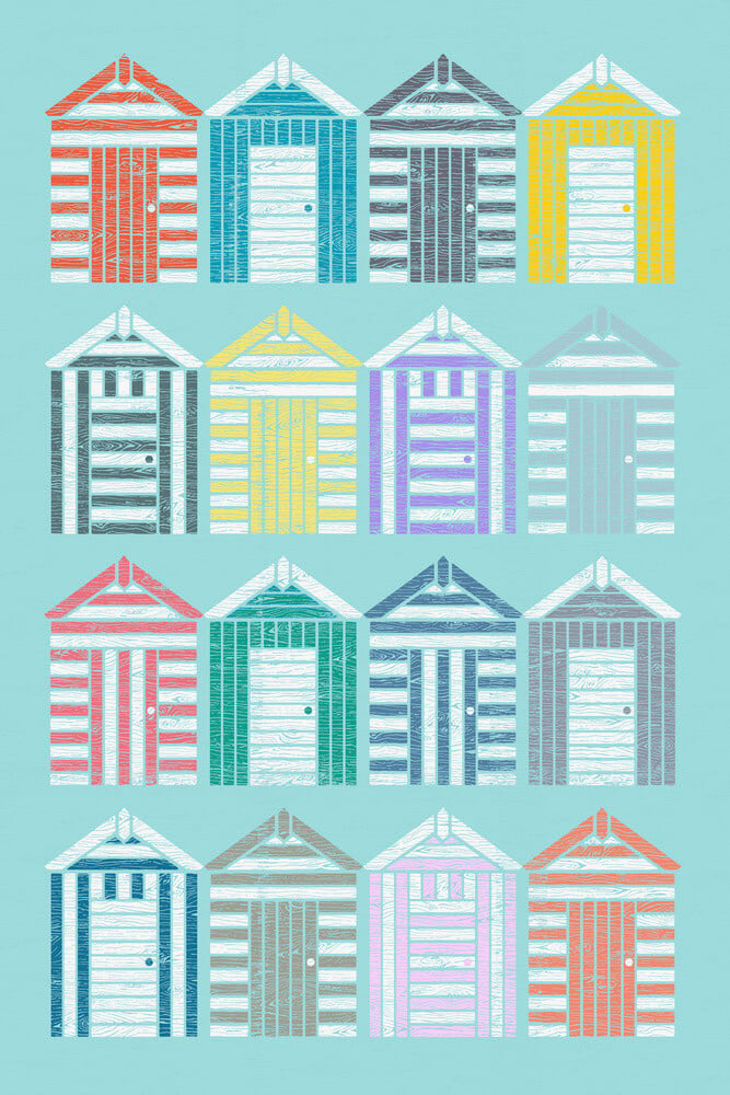 Beach Huts Art Print By Jeremy Harnell King Mcgaw