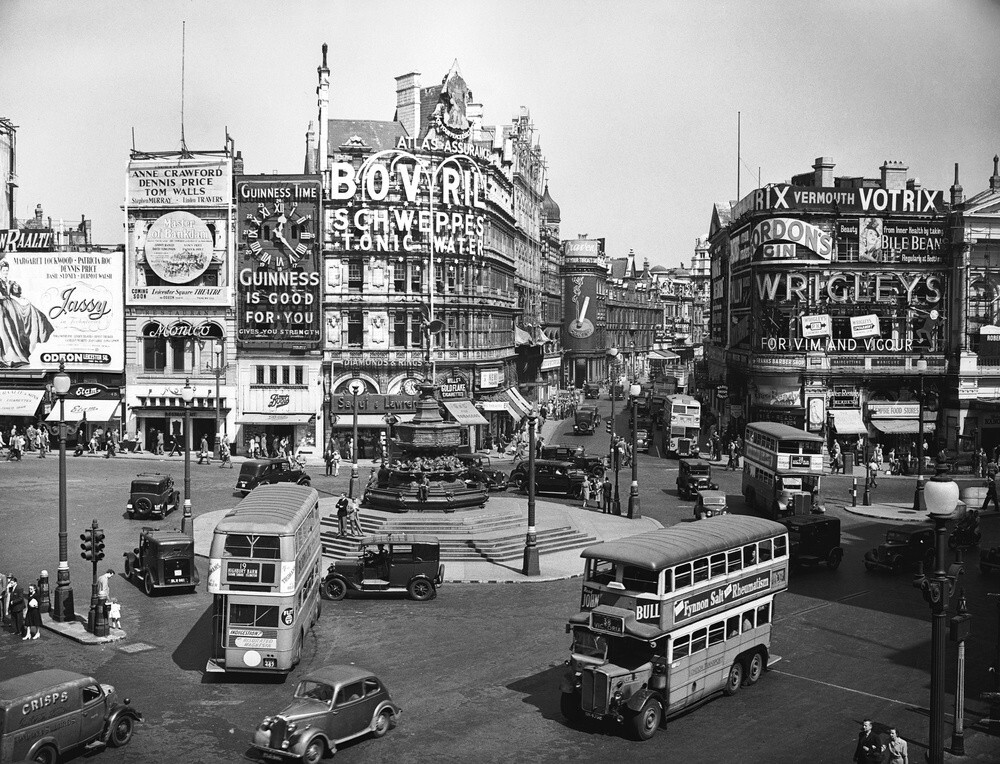 Piccadilly Circus, 1947 Art Print by PA Images | King & McGaw