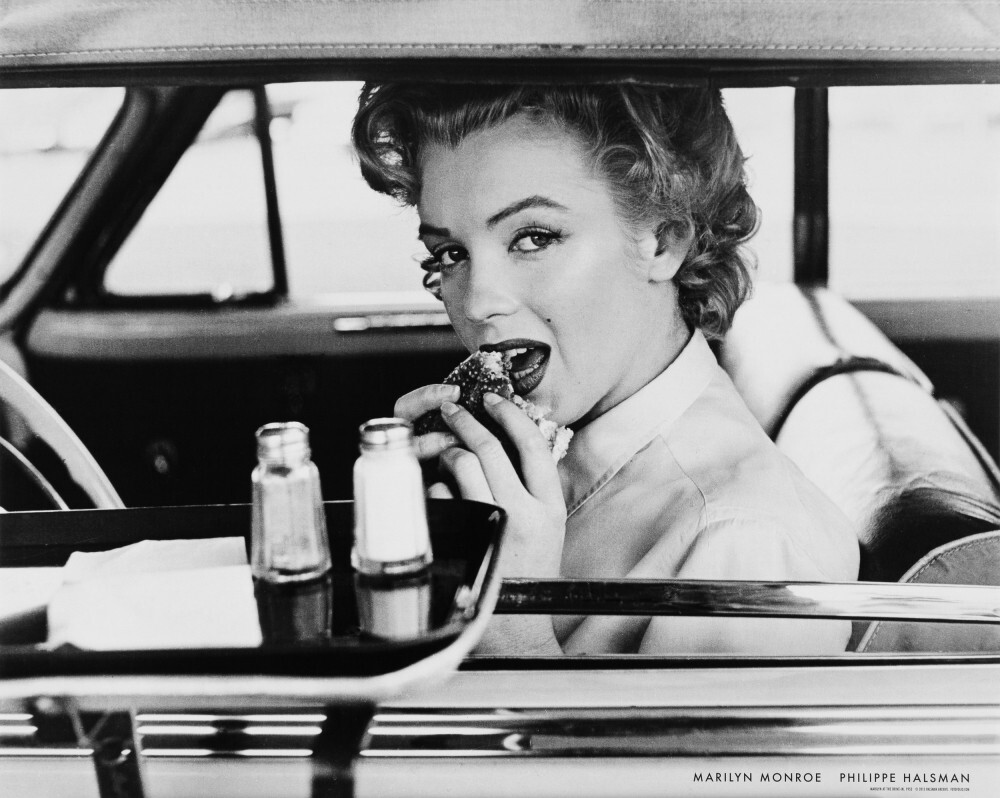 Marilyn at the drive-in, 1952 Rare Poster by Philippe Halsman | King ...