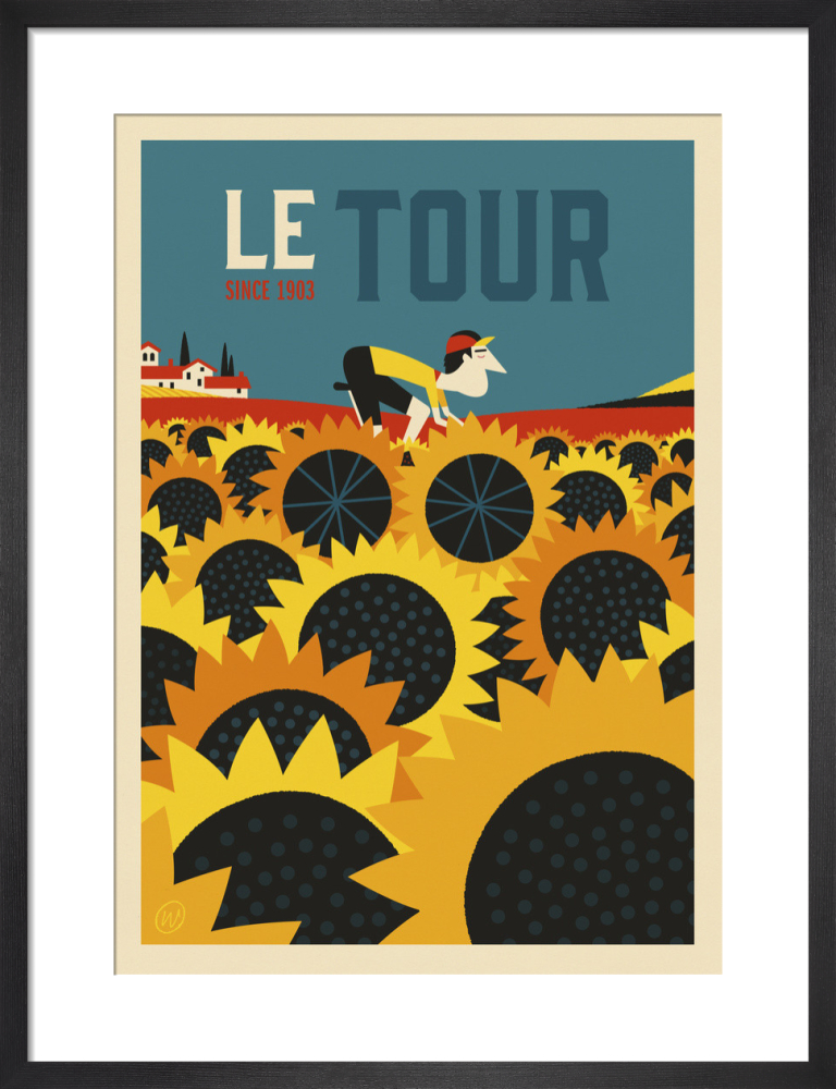 Le Tour Sunflowers Art Print by Spencer Wilson | King & McGaw