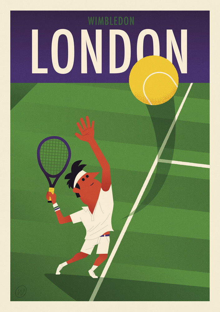 Wimbledon I Art Print by Spencer Wilson | King & McGaw