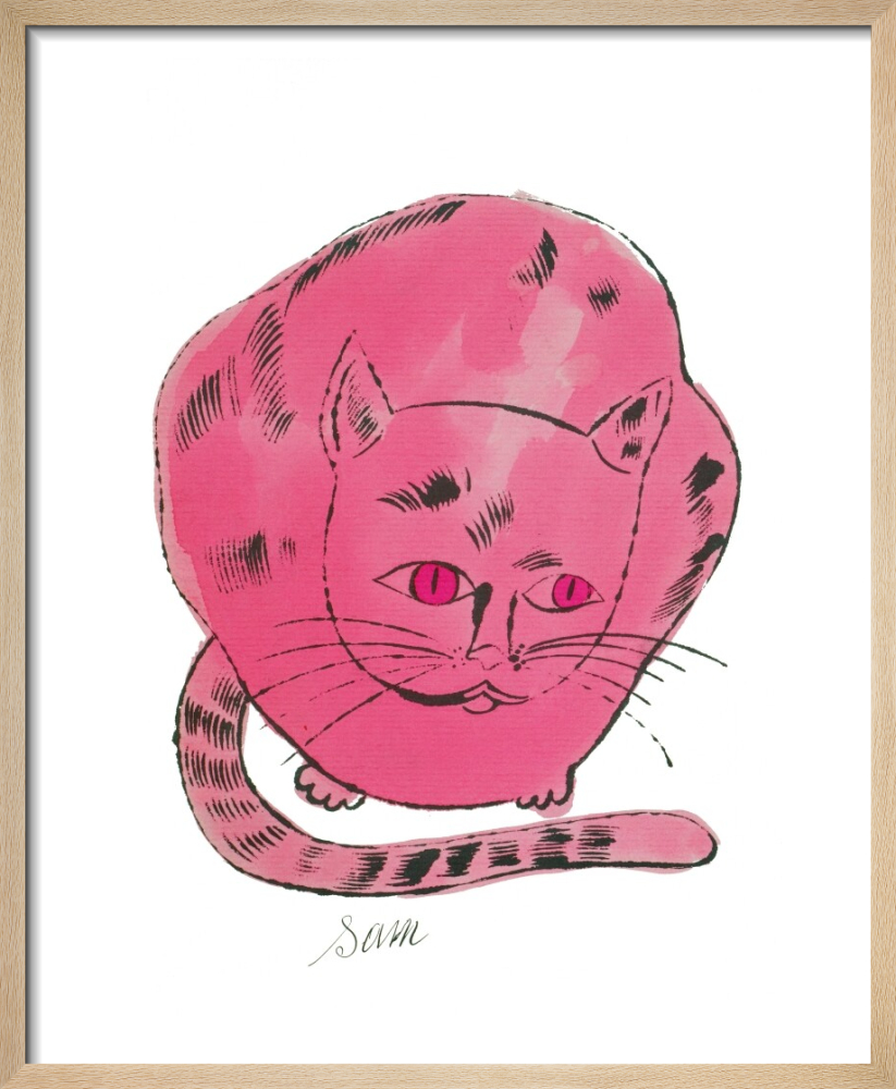 【模写】【限定100部・証明書付】Andy Warhol「Sam」猫 ポスター 模写】【限定100部・証明書付】Andy Warhol「Sam」猫 ポスター