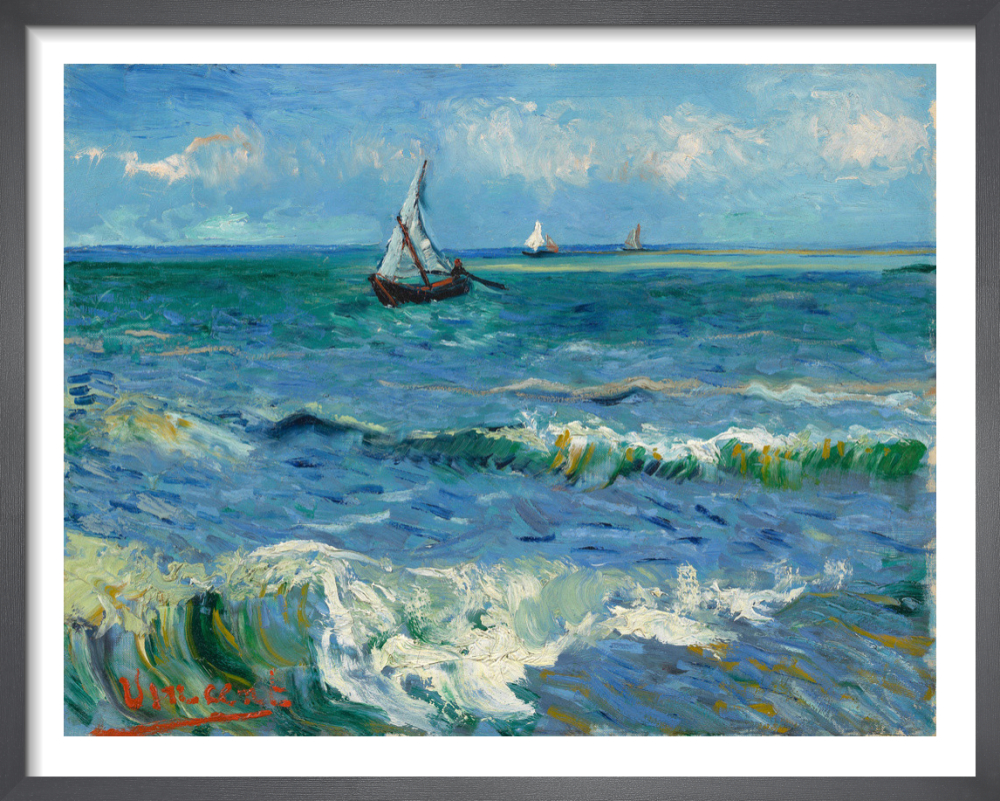 Van Gogh Art Print Seascape near Les Saintes-Maries-de-la