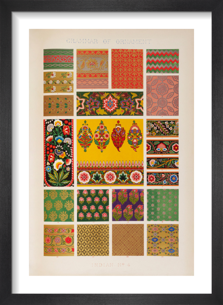 【１着でも送料無料】 The N.4, Indian Grammar Owen by Print Art 1856 Ornament, of 書