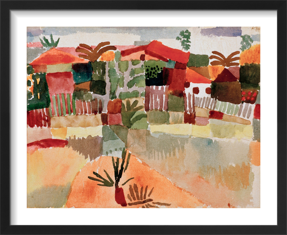 St. Germain near Tunis, 1914 Art Print by Paul Klee | King St. Germain near Tunis, 1914 Art Print by Paul Klee | King